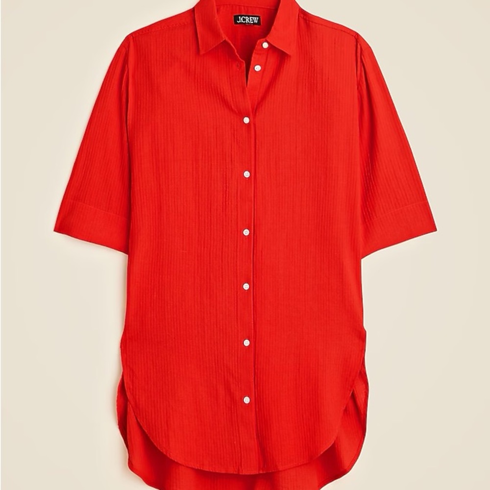 J. Crew women’s Bold Red Casual Shirt